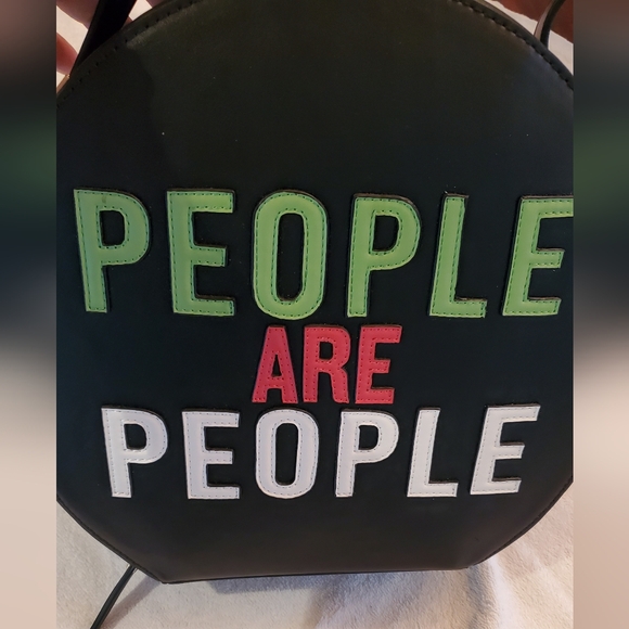 NWT-CRISTIAN SIRIANO "PEOPLE ARE PEOPLE-shoulder bag -leather"Limited Edition" - Picture 13 of 13